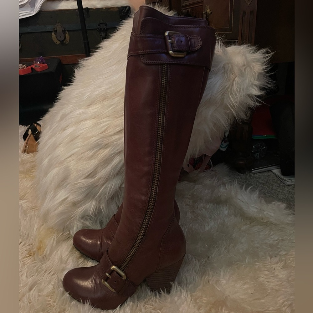Vince Camuto Brown Over the Knee Boots Sz 7.5